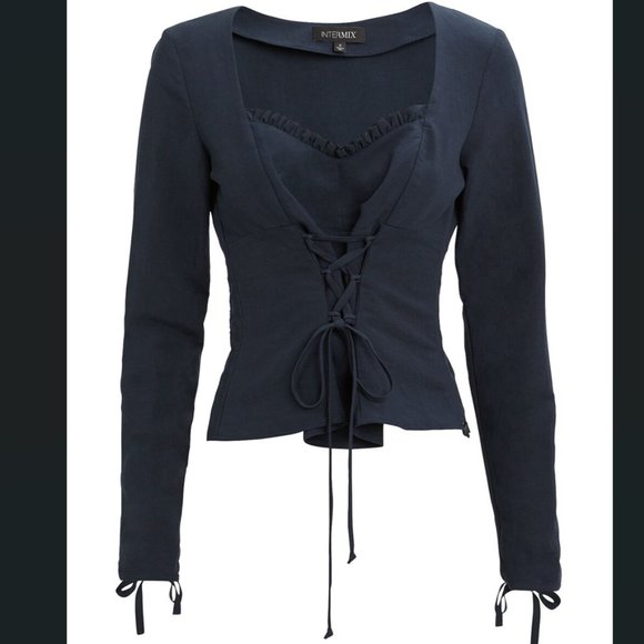 INTERMIX Tops - INTERMIX Ariah Lace Up Top